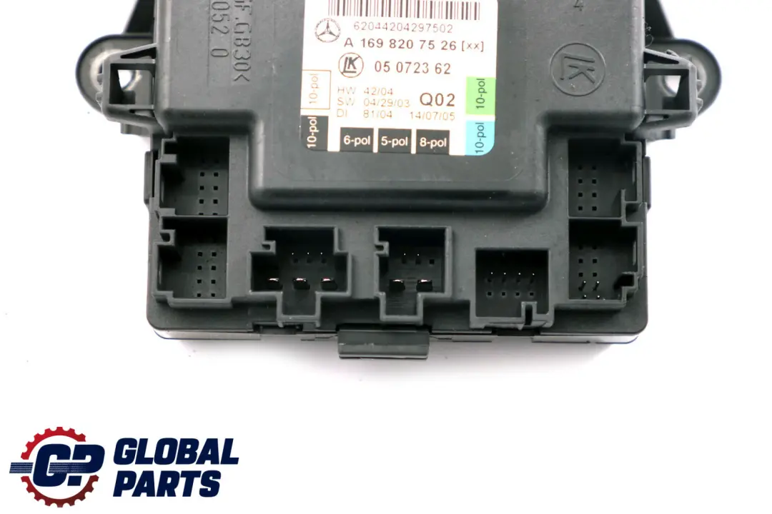 Mercedes-Benz A B Class W169 W245 Door Control Unit Left N/S Rear A1698207526