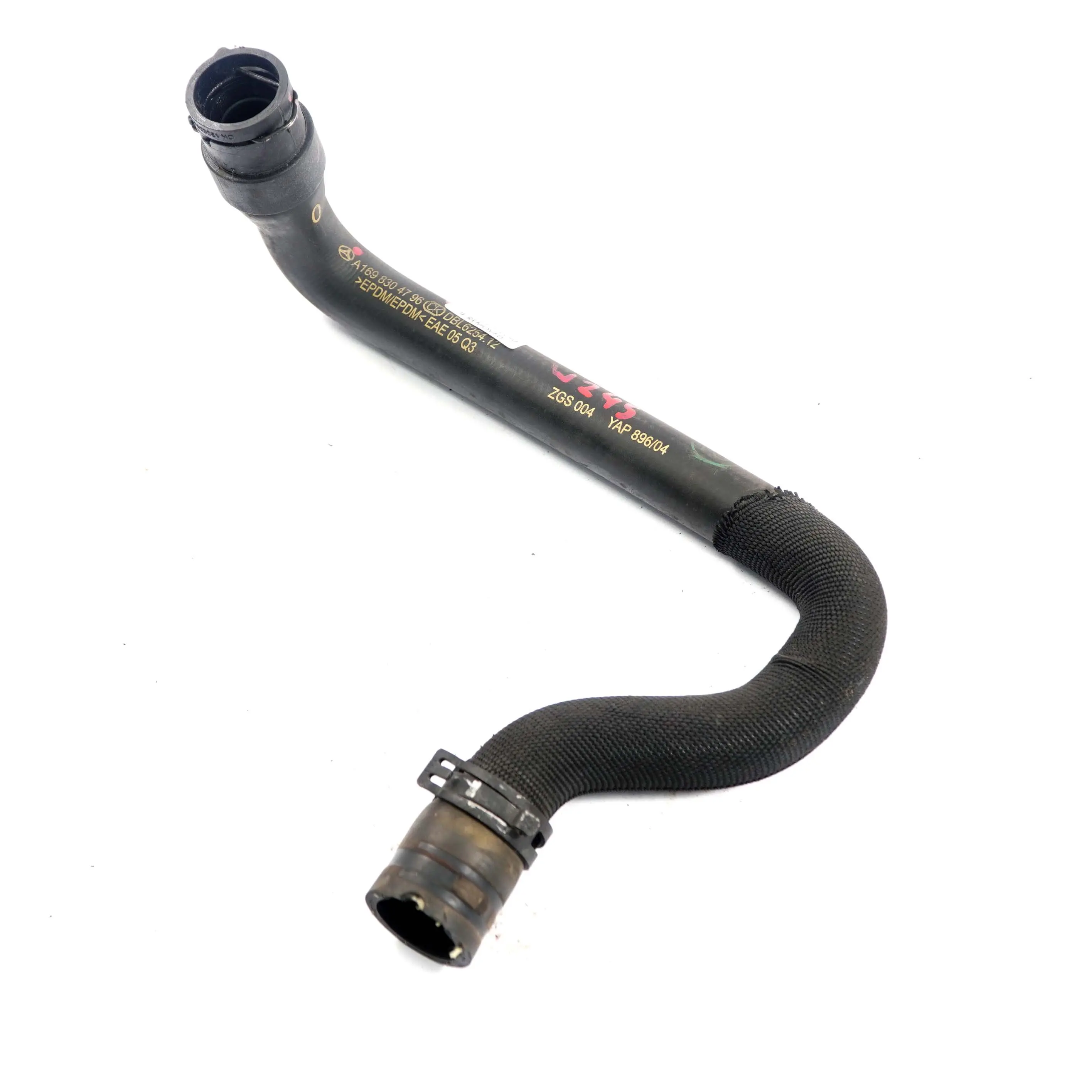 Mercedes-Benz A B W169 W245 200 Turbo Water Heating Return Hose Pipe A1698304796