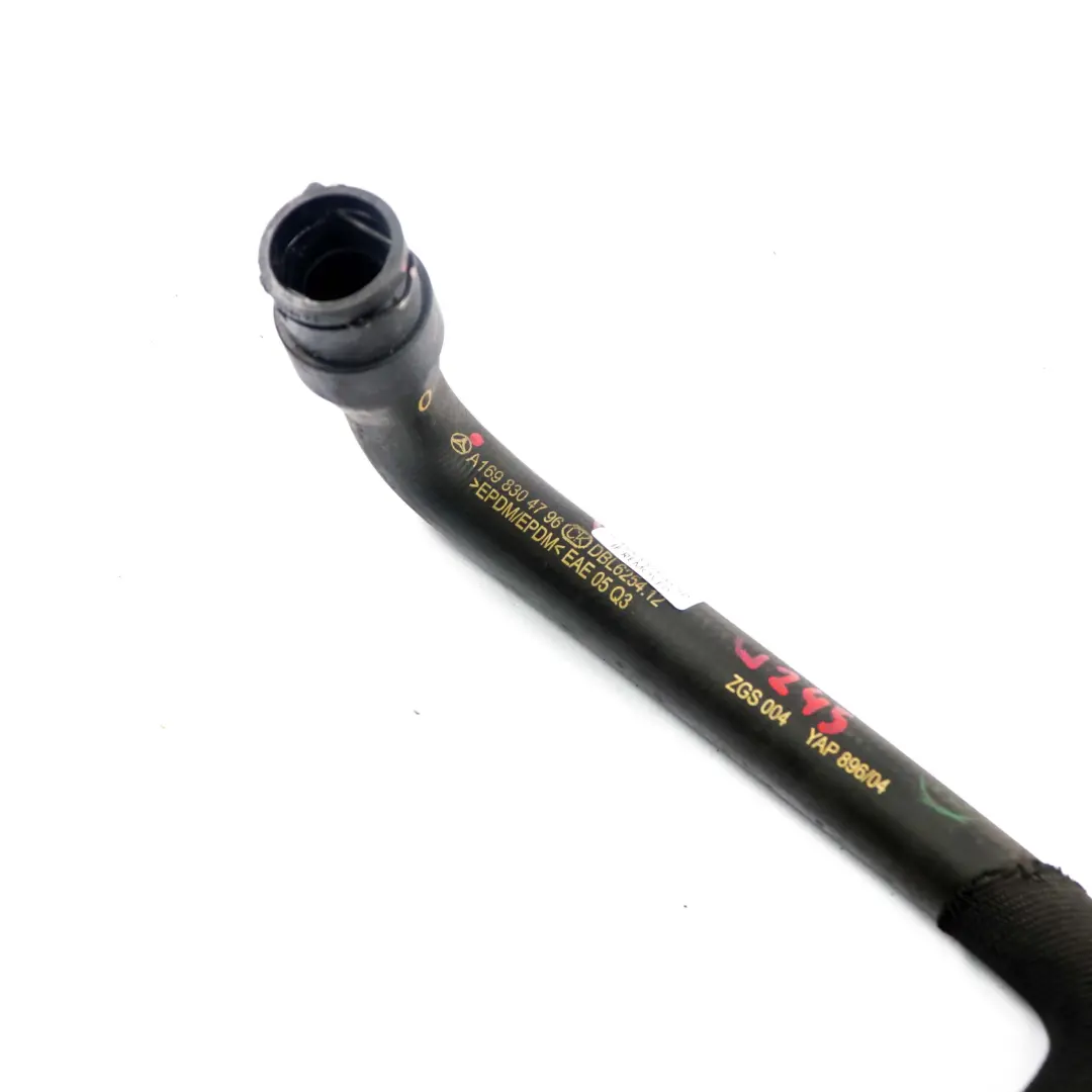 Mercedes-Benz A B W169 W245 200 Turbo Water Heating Return Hose Pipe A1698304796