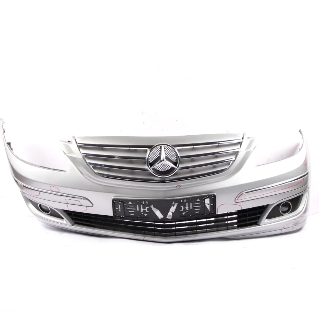 Mercedes W245 Complete Front Bumper Trim Panel Polar Silver Metallic - 761