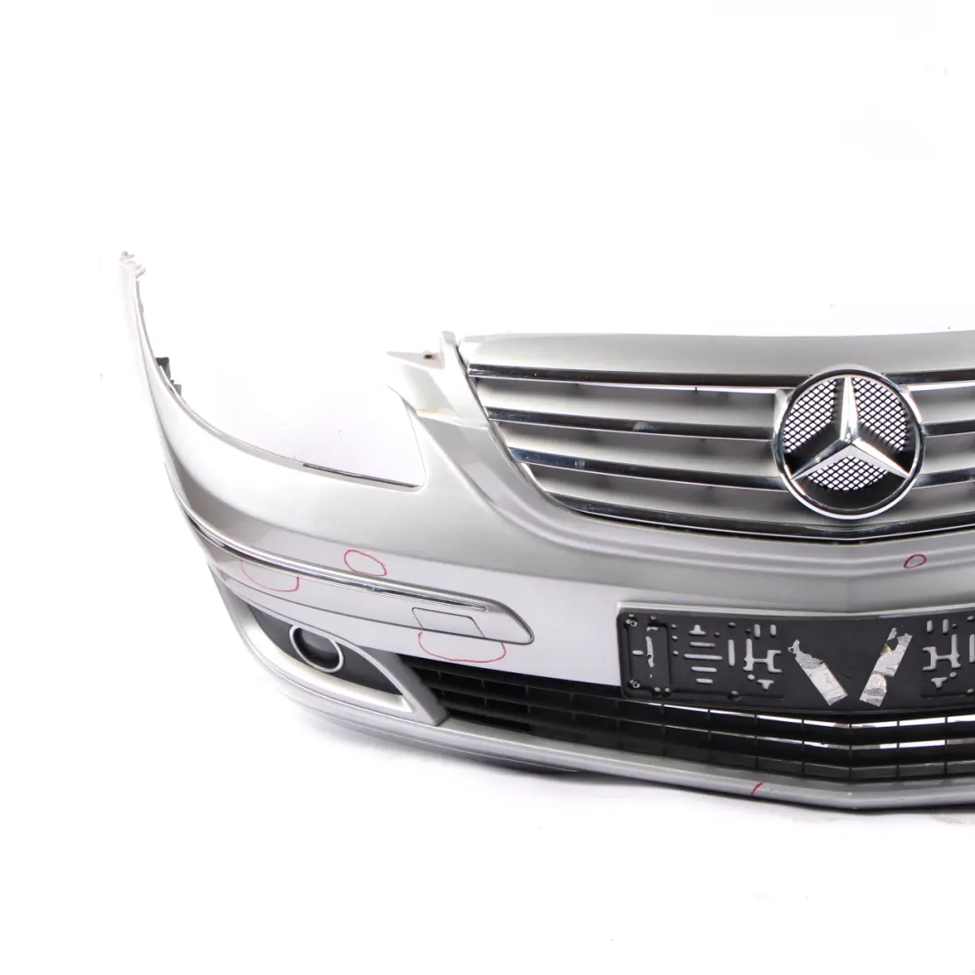 Mercedes W245 Complete Front Bumper Trim Panel Polar Silver Metallic - 761