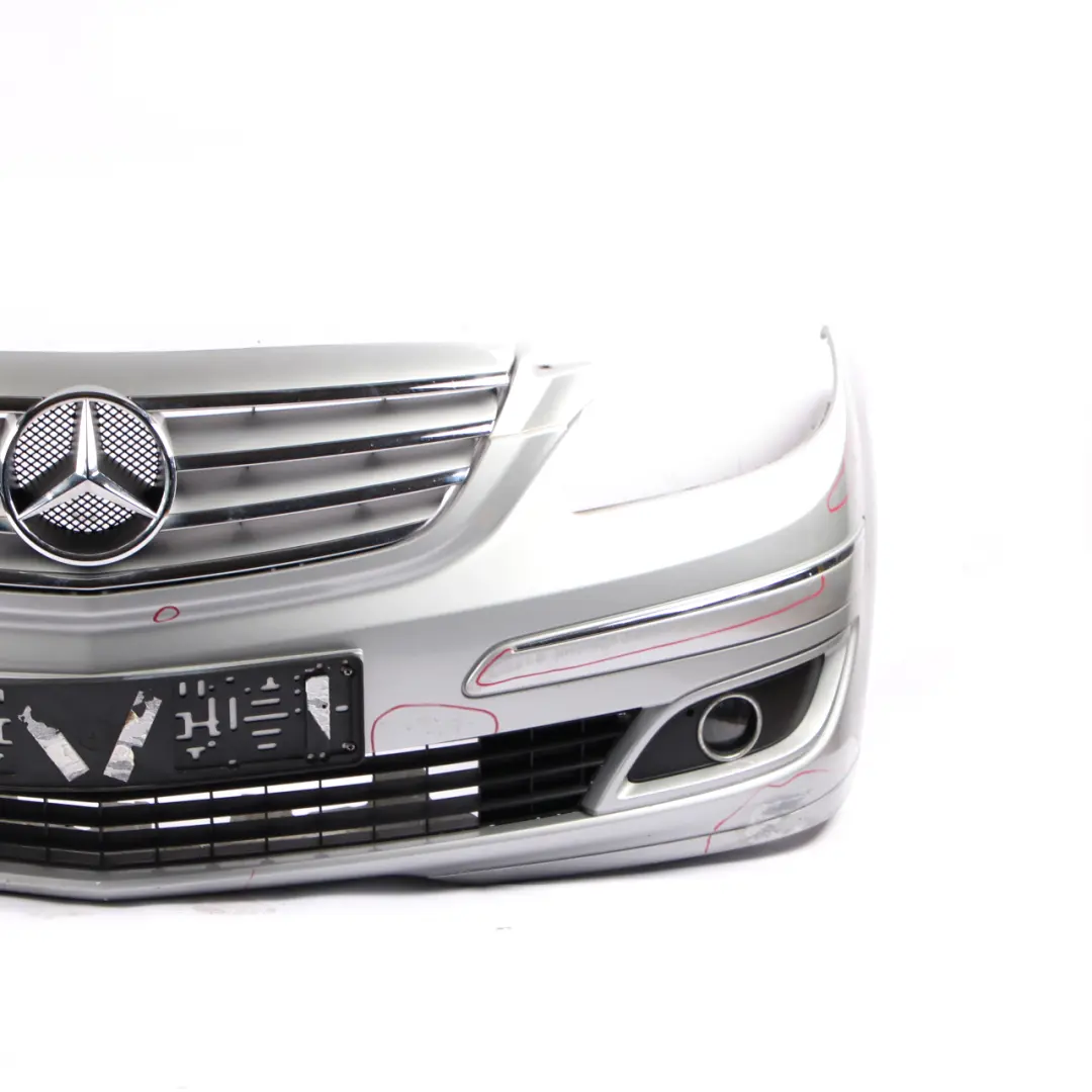 Mercedes W245 Complete Front Bumper Trim Panel Polar Silver Metallic - 761