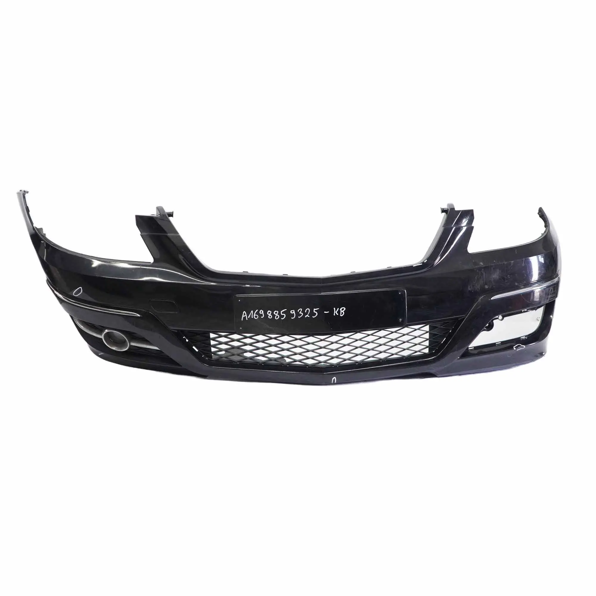 Mercedes W245 Bumper Panel Front Trim Covering Kosmos Black Metallic - 191