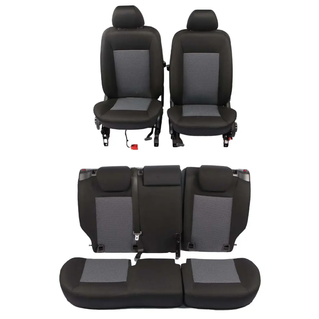 Seats Mercedes W169 A-Class Cloth Fabric Set Front Rear Seat Black Anthracite