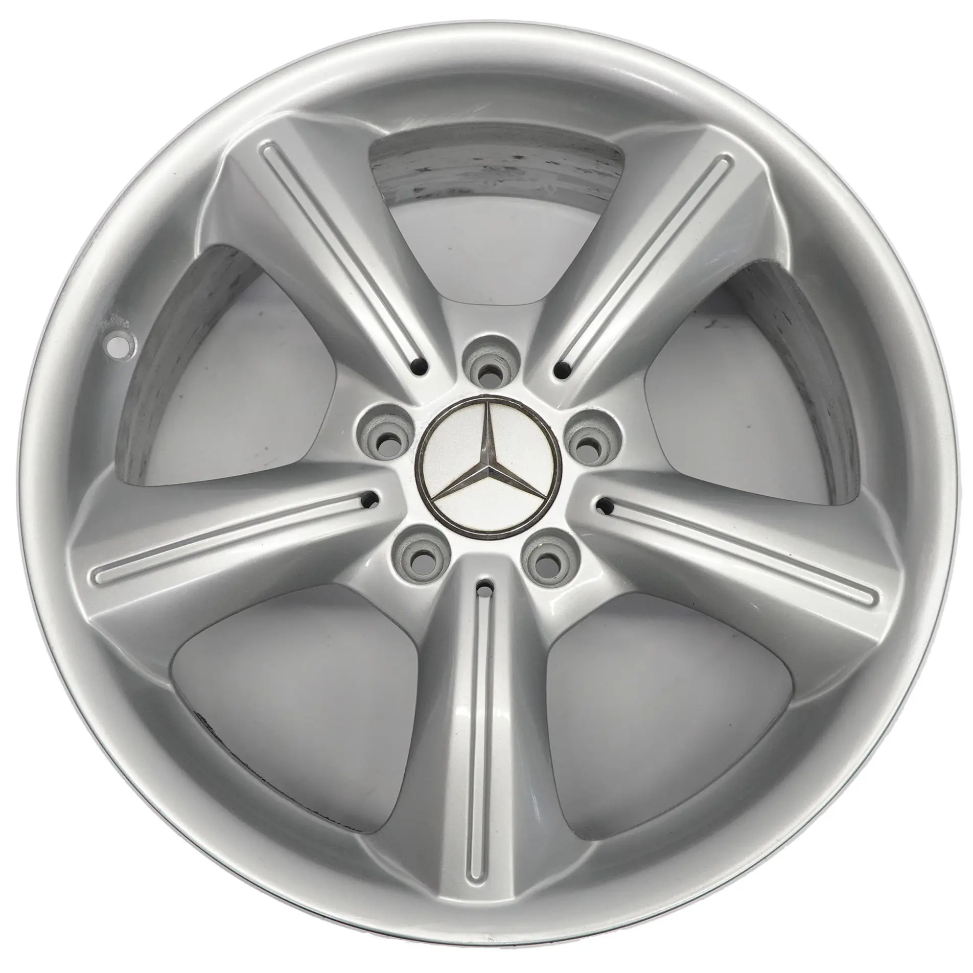 Mercedes SLK R171 Jante alliage argentée 17" 7,5J ET:36 à 5 branches A1714011202