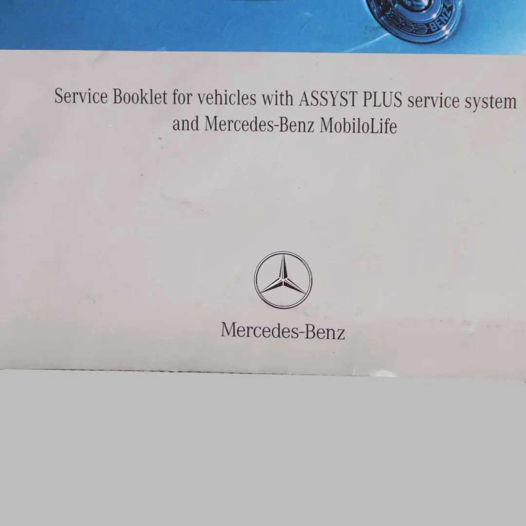 Mercedes W169 W245 Owner's Service Booklet A1715847293