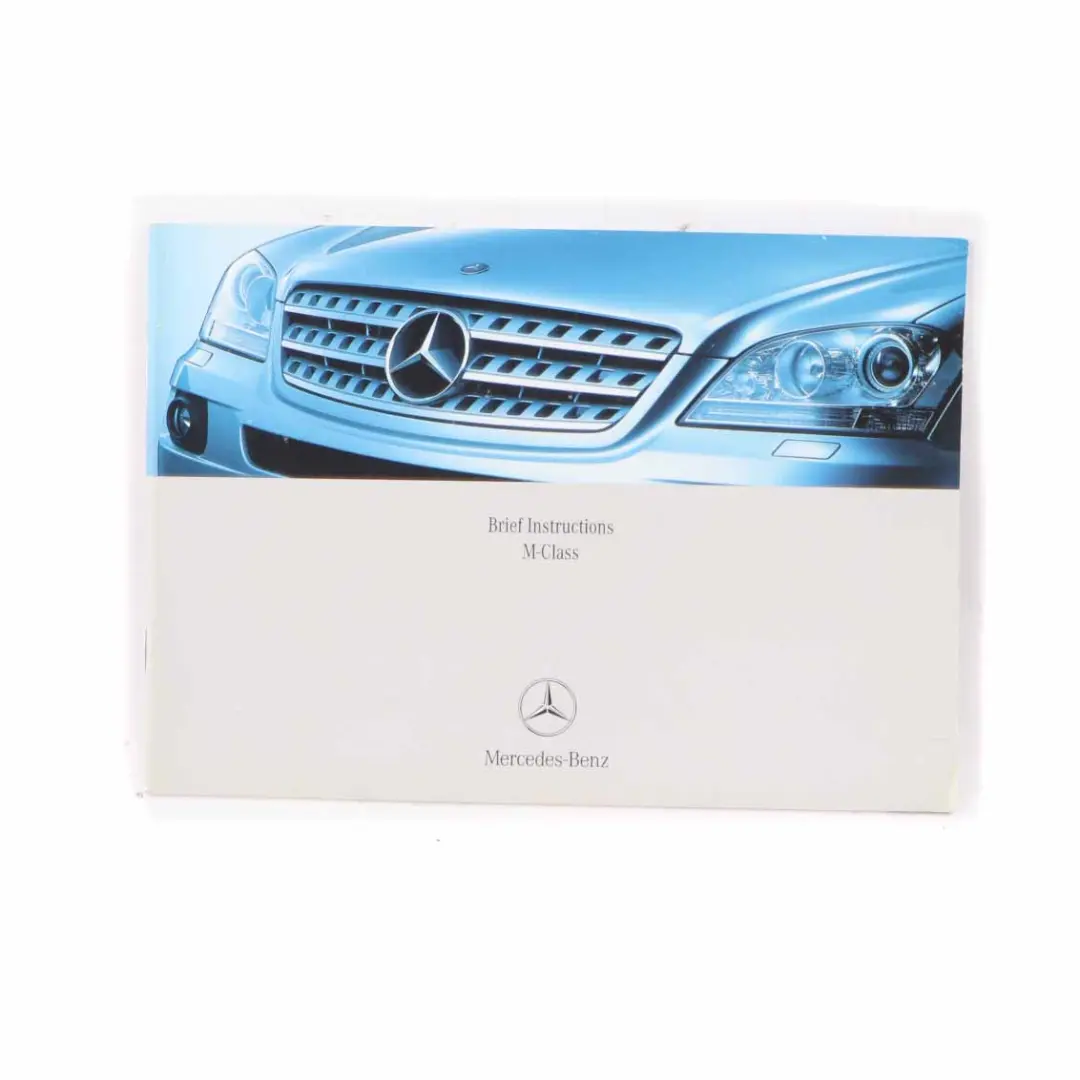 Mercedes ML W164 Owner's Handbook Manual Service Booklet Pouch Case Wallet