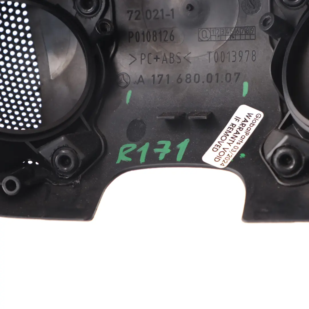 Cover Mercedes R171 Centre Consol Armrest Compartment Trim Black A1716800107