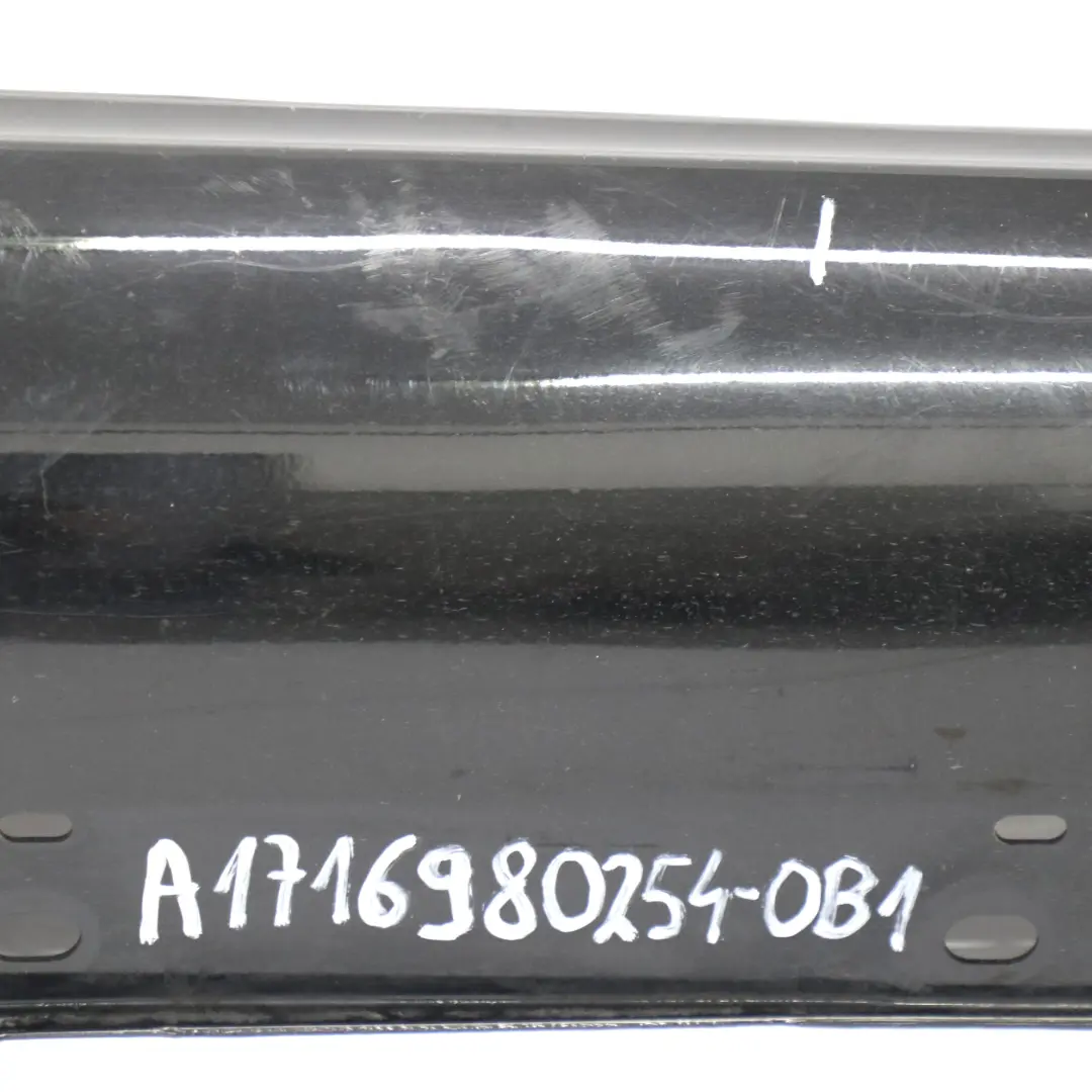 Mercedes R171 Door Sill Side Cover Skirt Right O/S Obsidian Black Metallic - 197