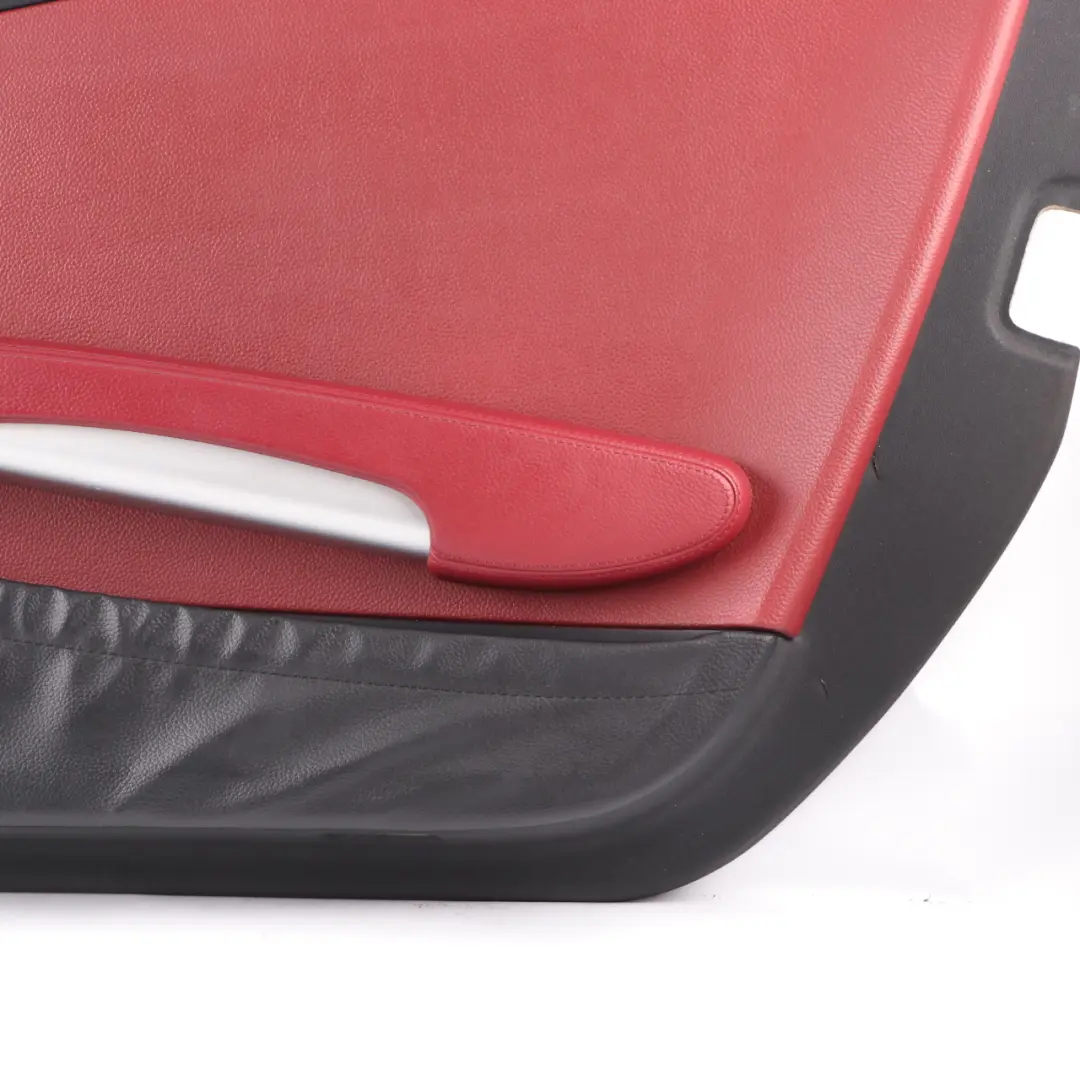 Door Card Mercedes SLK R171 Convertible Front Right O/S Leather Nappa Red Lining