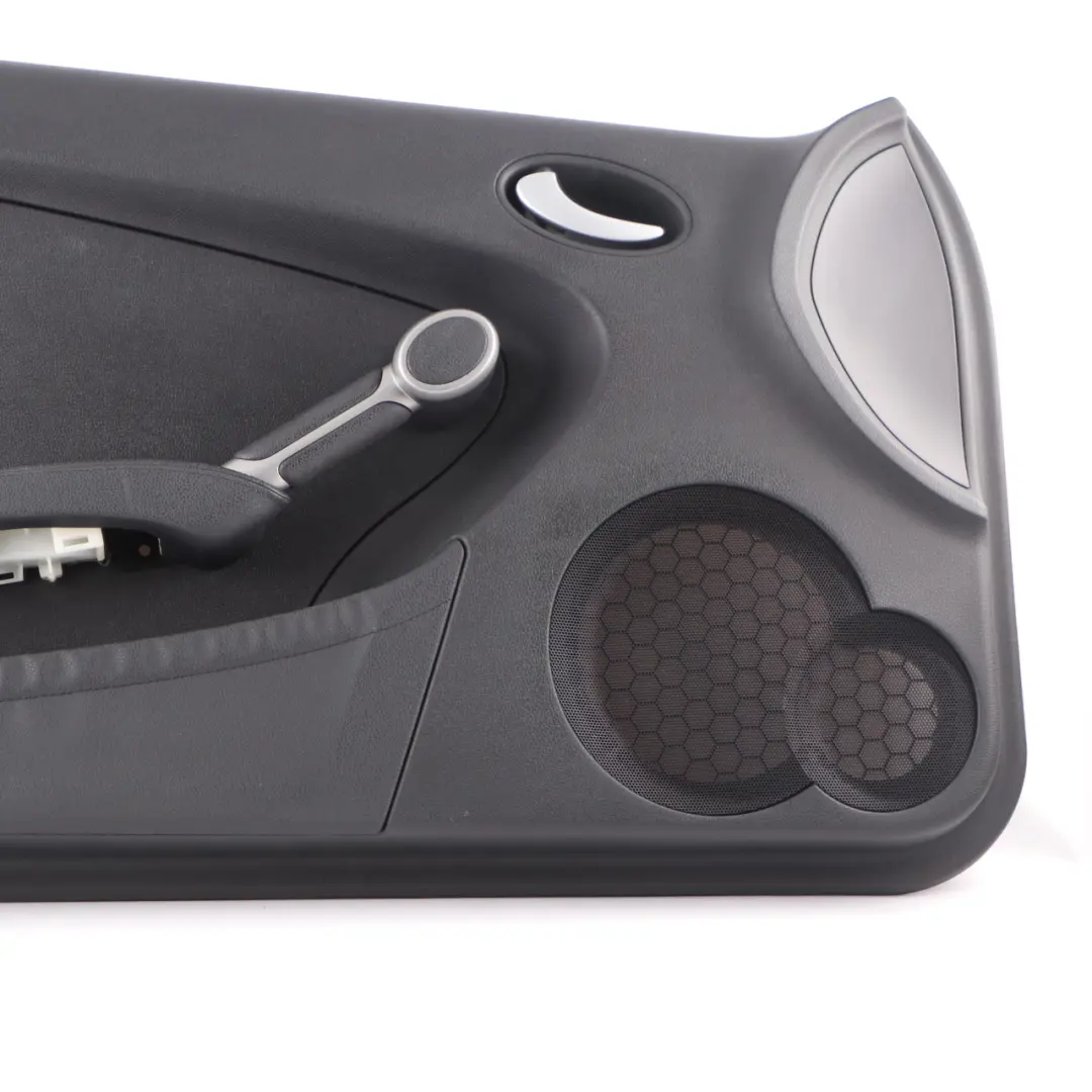 Door Card Mercedes SLK R171 Front Left N/S Black Leather Black Thread