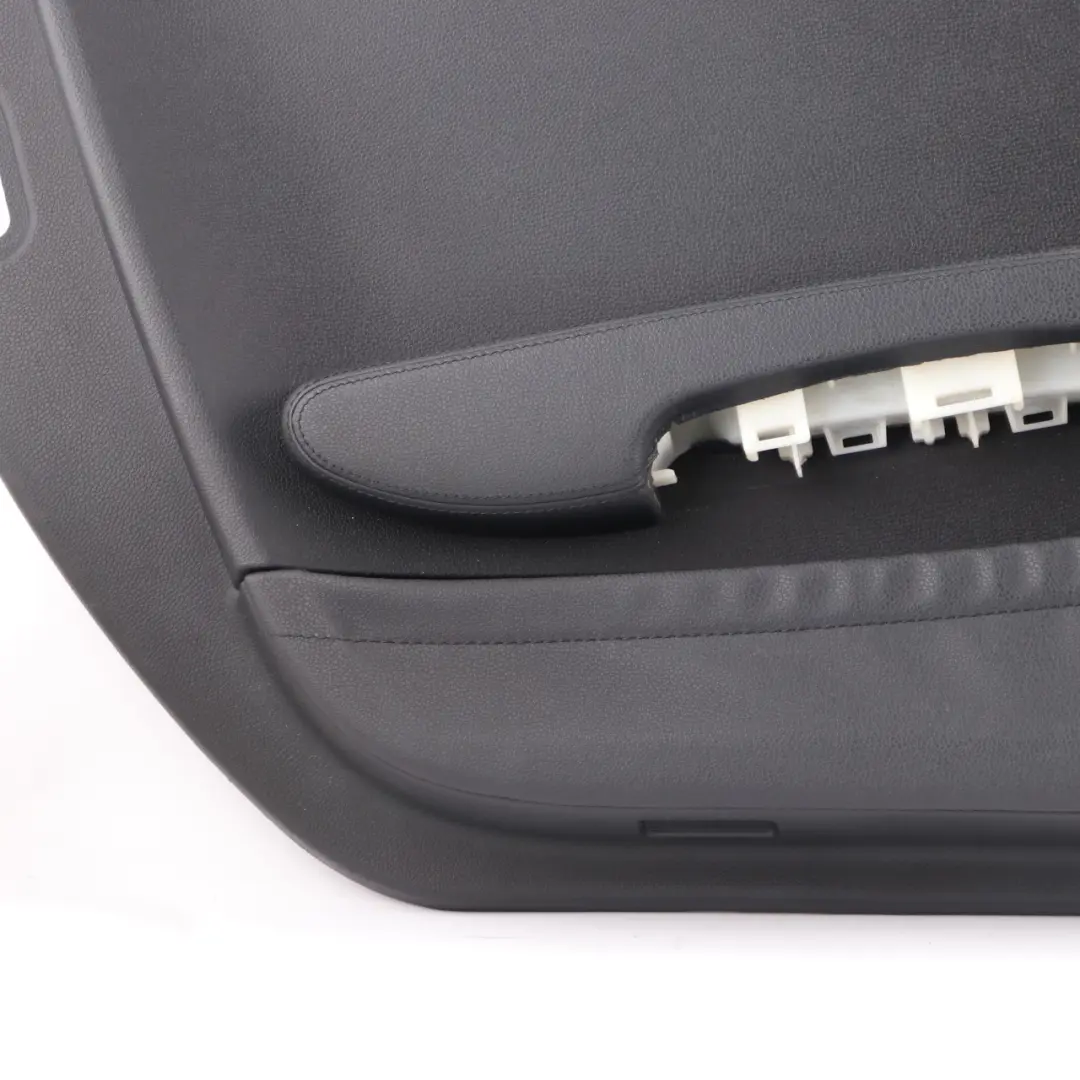 Door Card Mercedes SLK R171 Front Left N/S Black Leather Black Thread