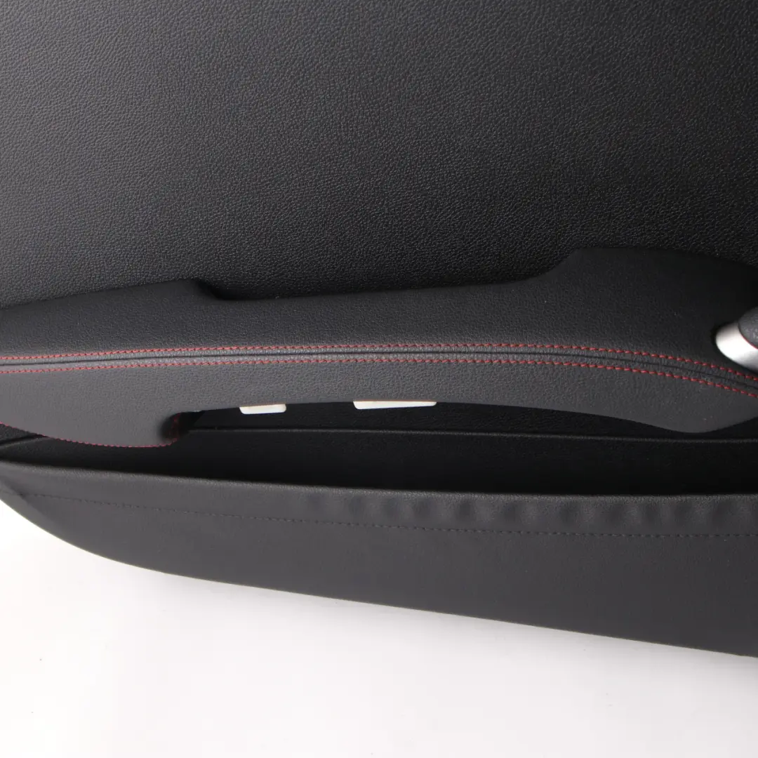 Door Card Mercedes SLK R171 Convertible Front Left N/S Black Leather Red Thread