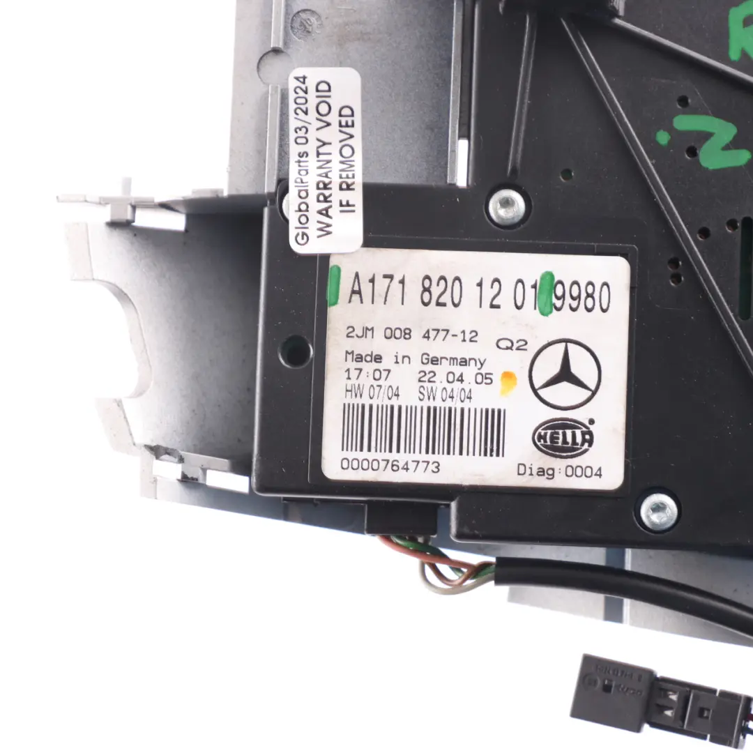 Mercedes SLK R171 Roof Light Interior Reading Lamp Control Panel A1718201201