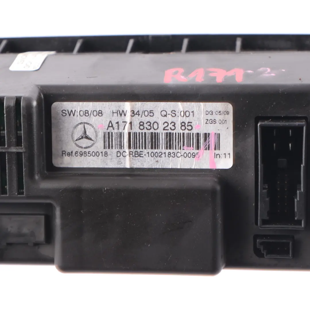 Mercedes SLK R171 AC Air Conditioning Climate Control Switch Panel A1718302385