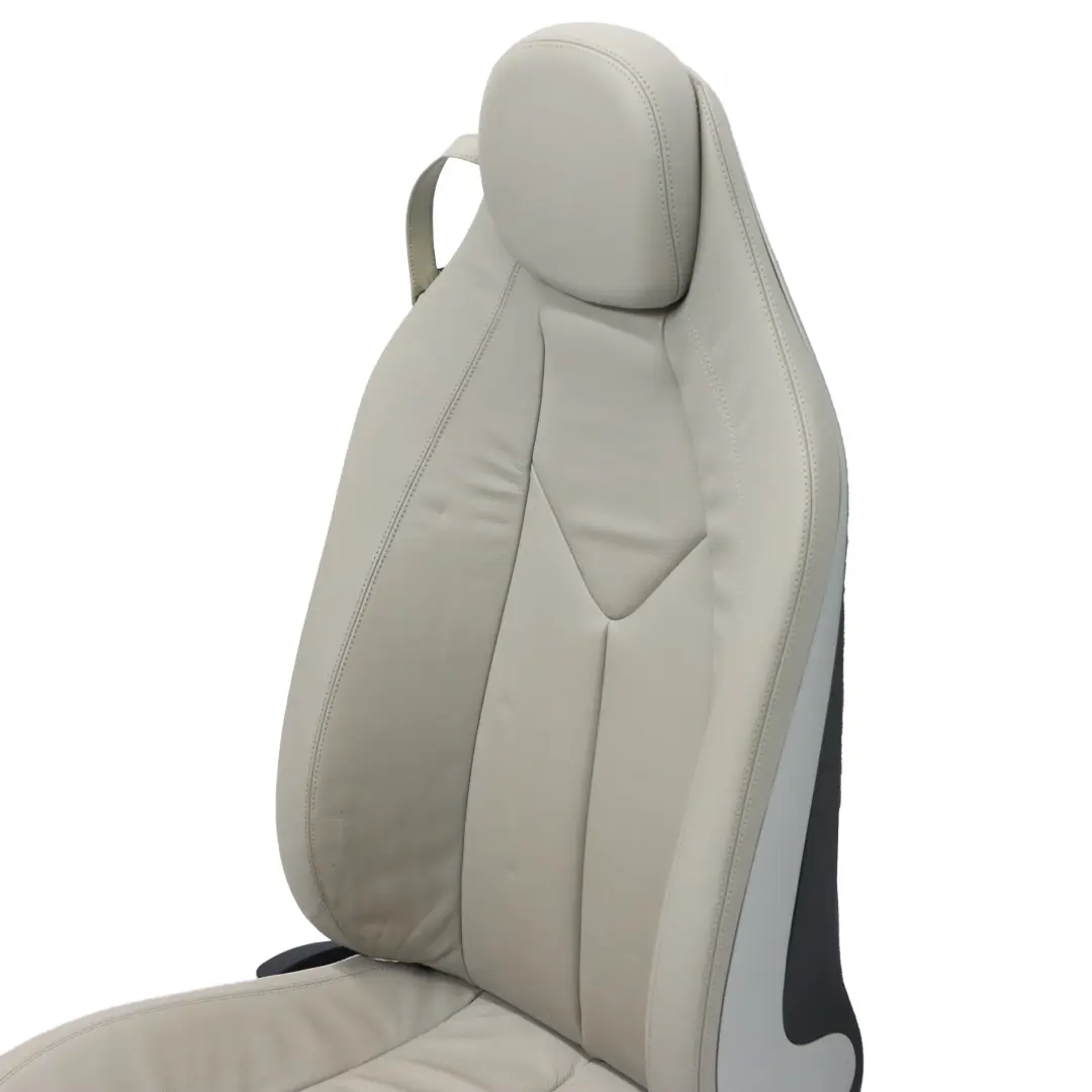 Vorne Sitz Mercedes R171 Rechts Heizung Leder Nappa Semi-Anilin Grau