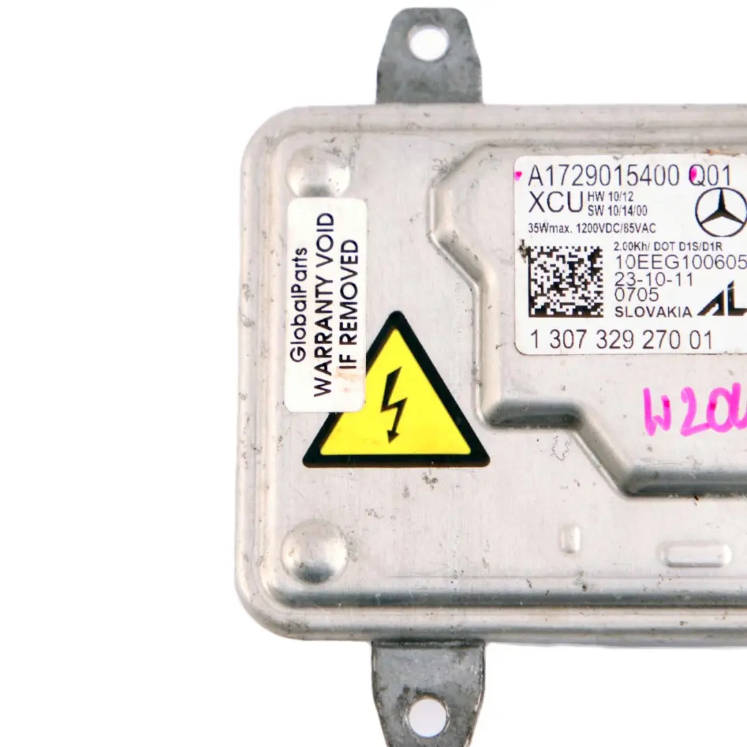 Mercedes W204 Xenon Faros Balasto Unidad de Control Módulo A1729015400