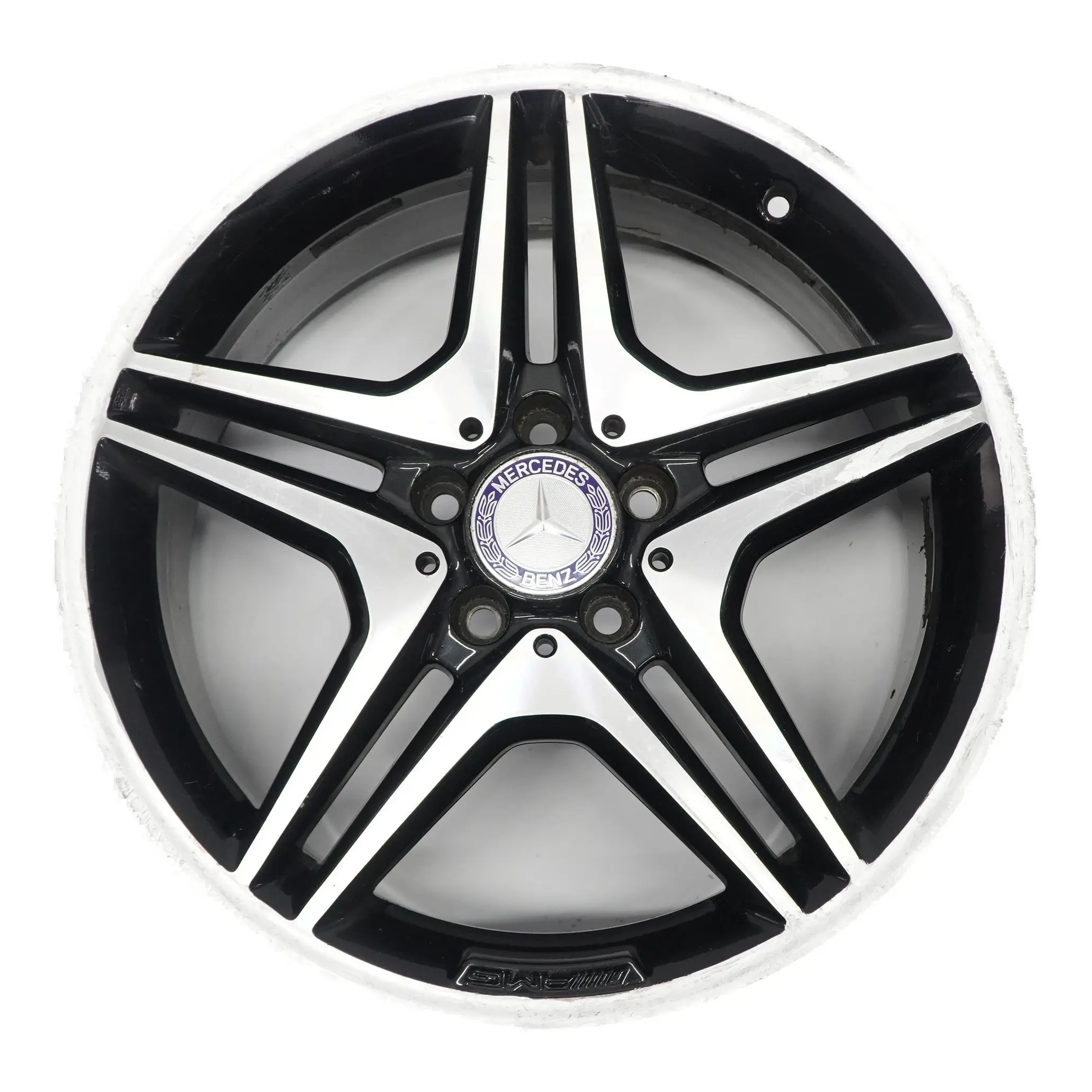 Mercedes W176 W246 AMG Wheel Alloy Rim 18" 5 Double Spoke ET:52 7.5J A1764010302