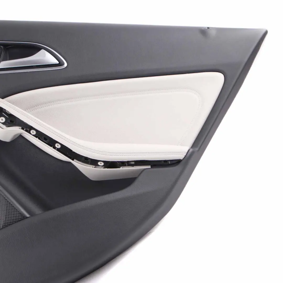 Mercedes W176 Door Card Rear Right O/S Trim Panel Cover Imitation Leather Grey
