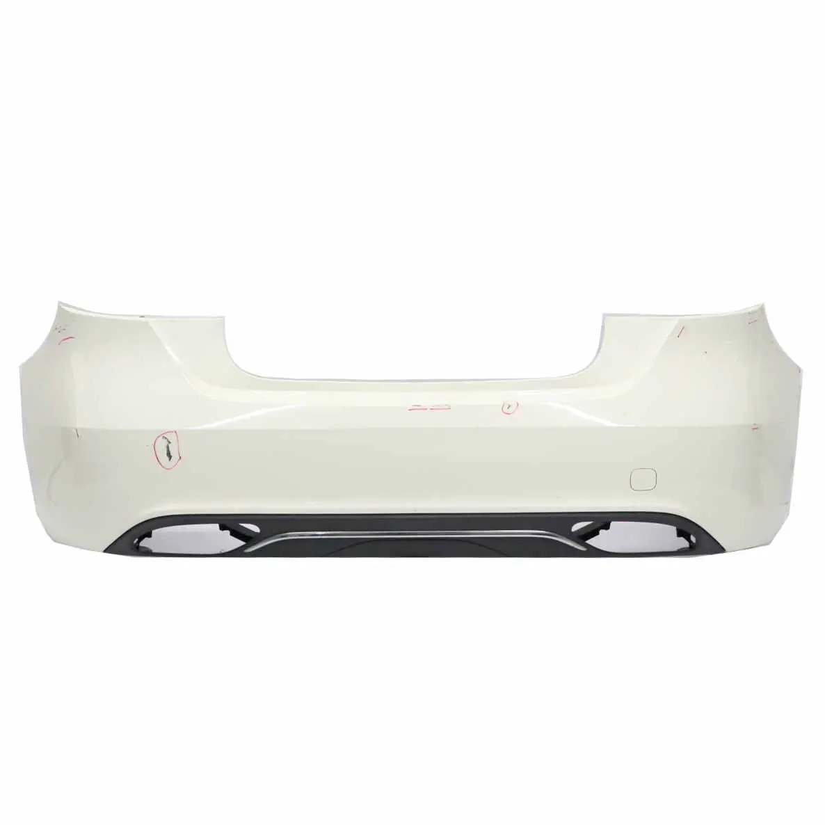 Mercedes W176 Bumper Rear Trim Panel Urban/Progressive Package Calcite White 650