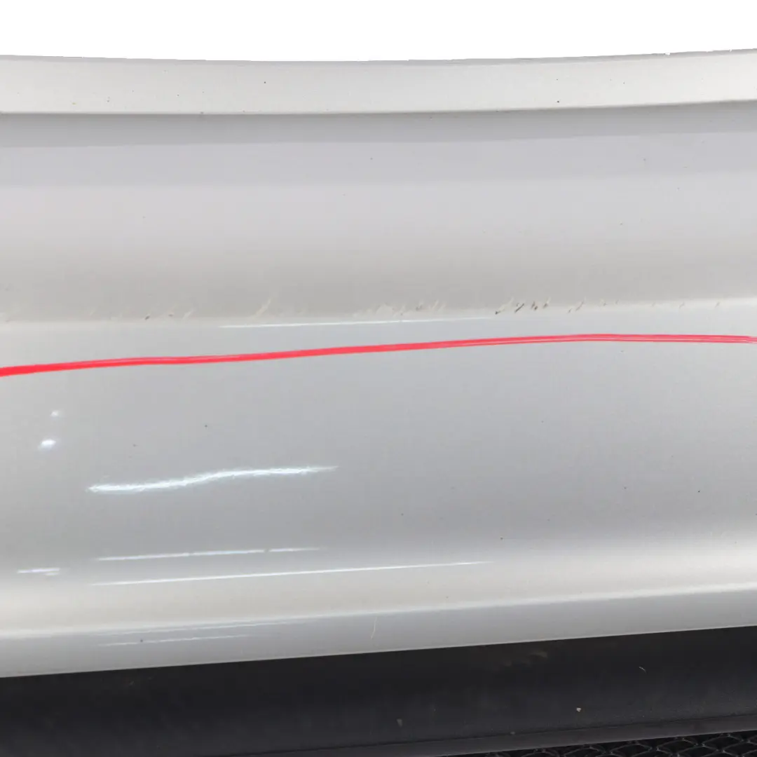 Mercedes W176 Bumper Rear Trim Panel AMG Polar Silver Metallic - 761