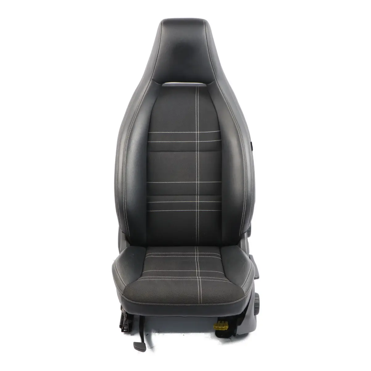 Mercedes W176 Front Seat Sport Left N/S Leather / Cloth Black Interior