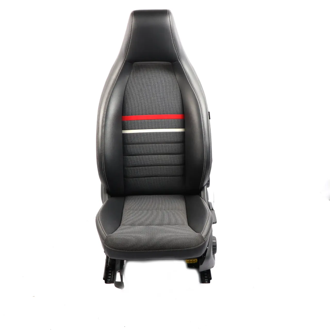 Mercedes W176 Asiento Delantero Sport Izquierdo Cuero Tela Negro