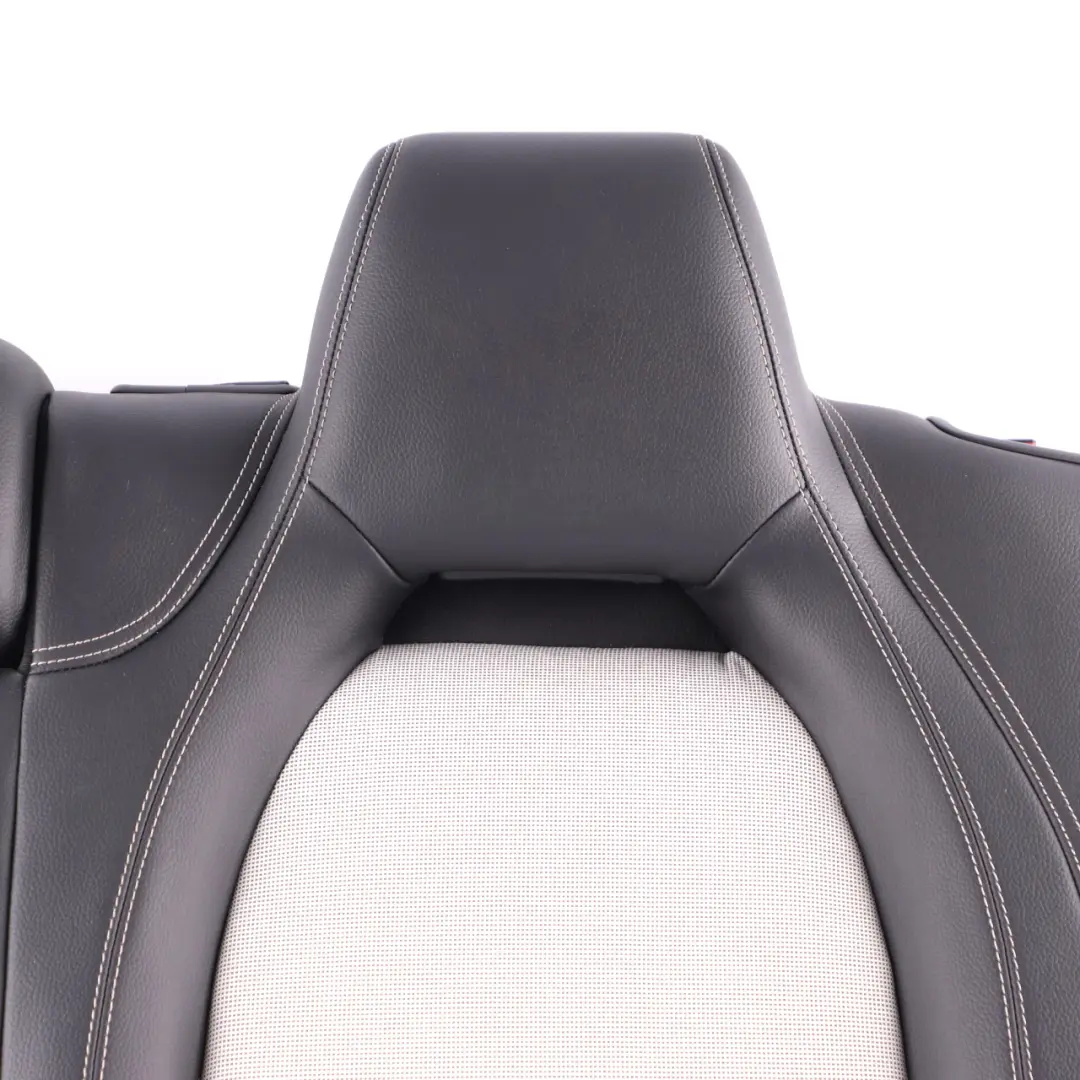 Seat Backrest Mercedes W176 Rear Left N/S Covering Half Leather Fabric White