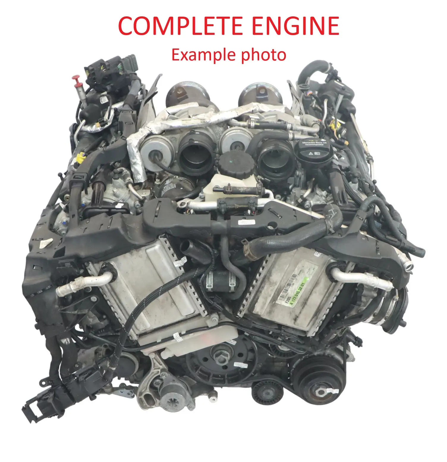 Mercedes W205 C63 W213 E63 C167 63 AMG Bare Engine 177980 177.980 69k, WARRANTY