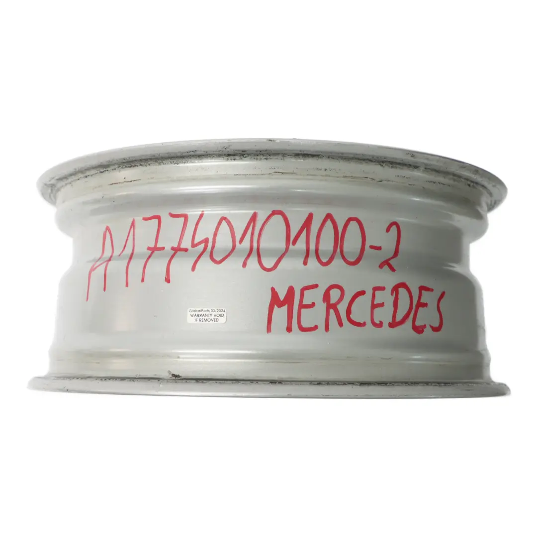 Mercedes C118 W177 W247 Silberne Leicht metall felge 16" ET:44 6,5J A1774010100