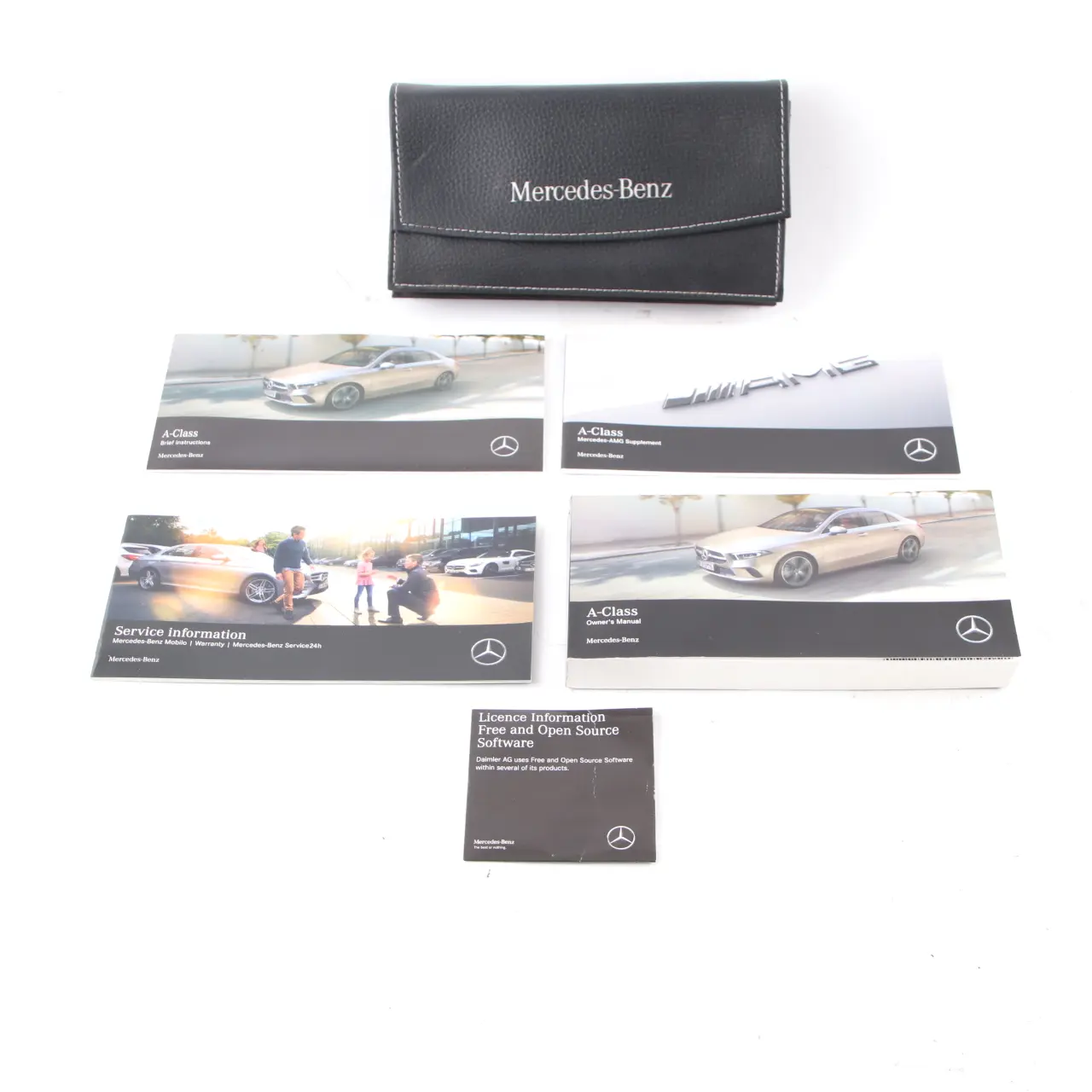 Mercedes W177 Owner's Handbook Service Booklet Slipcase Pouch Case Wallet