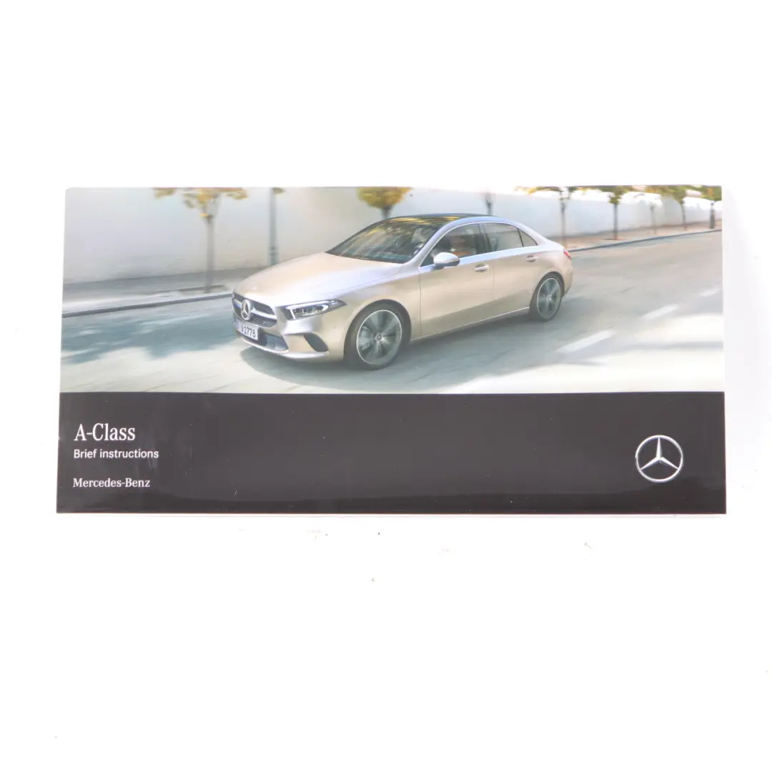 Mercedes W177 Owner's Handbook Service Booklet Slipcase Pouch Case Wallet