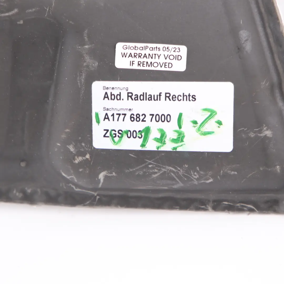 Mercedes W177 Saloon Wheel Arch Insulation Rear Right O/S A1776827000