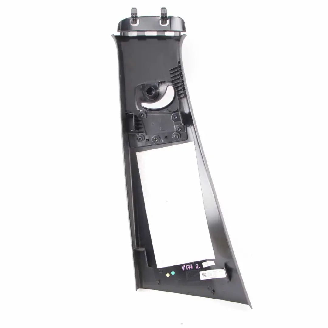 Mercedes V177 Trim Cover Right O/S B-Pillar Panel Upper Black A1776908602