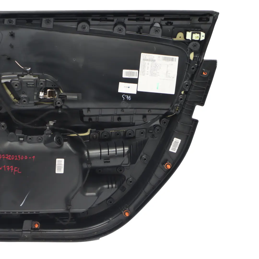 Mercedes W177 Door Card Front Left N/S Trim Panel Cover Interior Leather Black