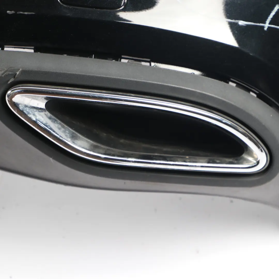 Mercedes W177 Bumper Rear Trim Panel Covering Kosmos Cosmic Black Metallic - 191