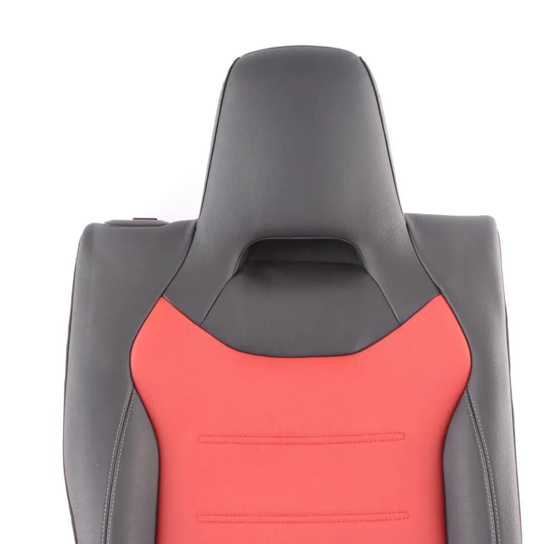 Seat Backrest Mercedes W177 Rear Right O/S Leather Black Red AMG Performance