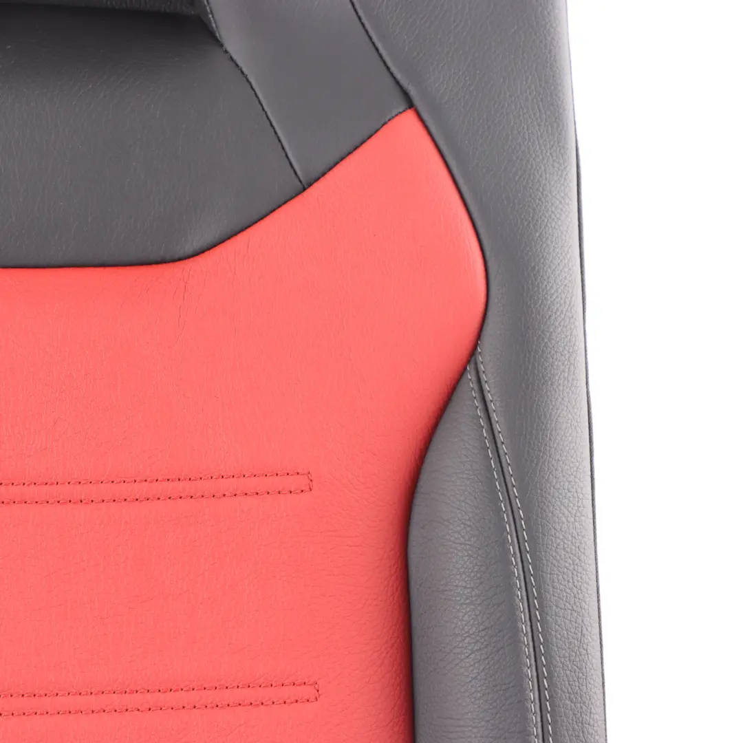 Seat Backrest Mercedes W177 Rear Right O/S Leather Black Red AMG Performance