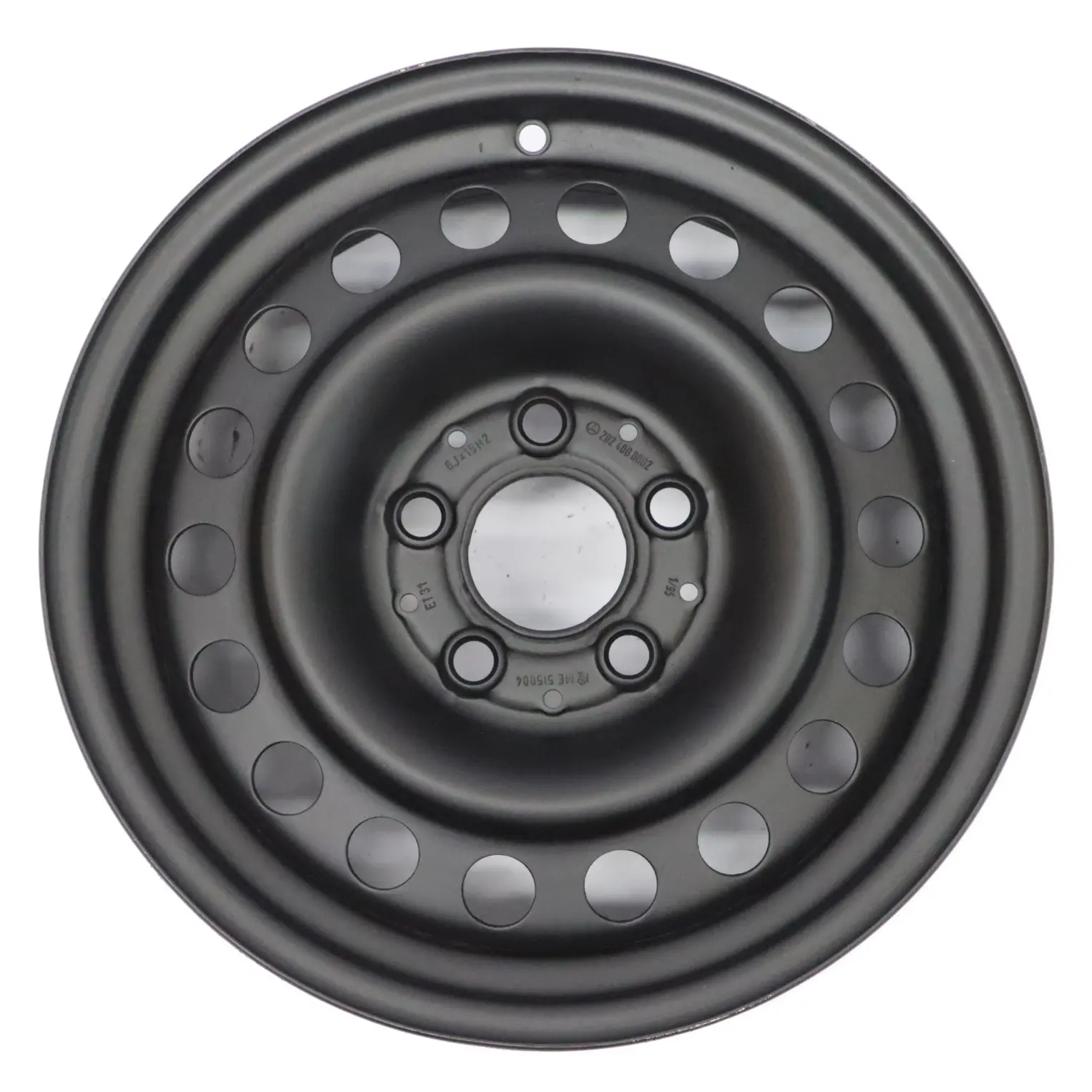 Mercedes W202 Black Steel Wheel Rim 15" 6J ET:31 A2024000002