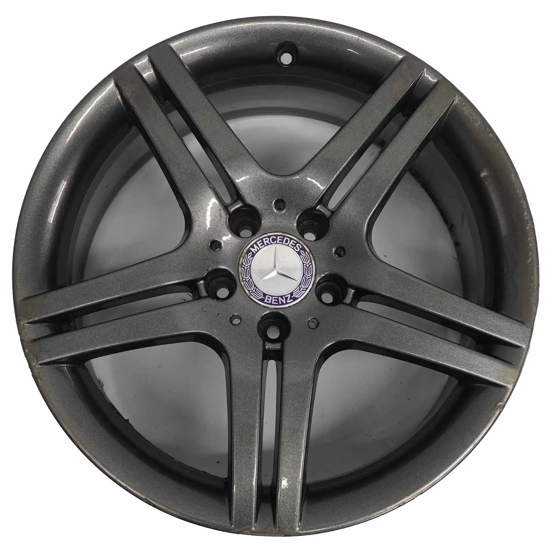 Mercedes W203 Grey 5-Double Spoke Wheel Rim Alloy 18" ET:30 8,5J A2034015602