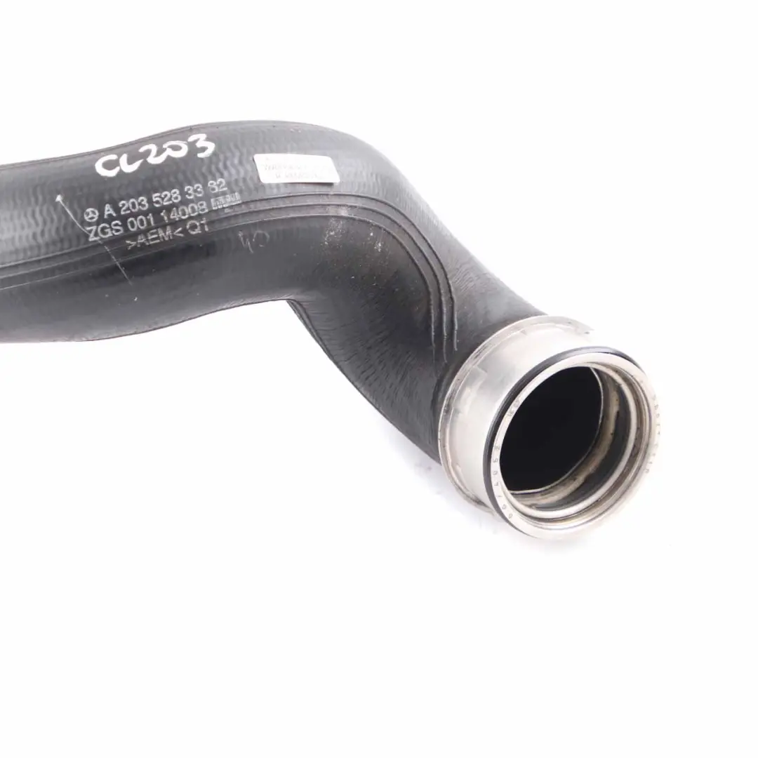 Mercedes W203 Tuyau tuyau refroidisseur intermédiaire flux air turbo A2035283382