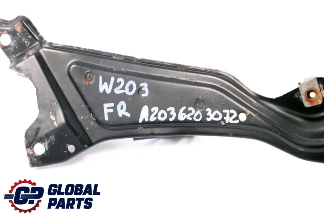 Mercedes W203 panel cierre frontal derecho placa soporte del faro A2036203072