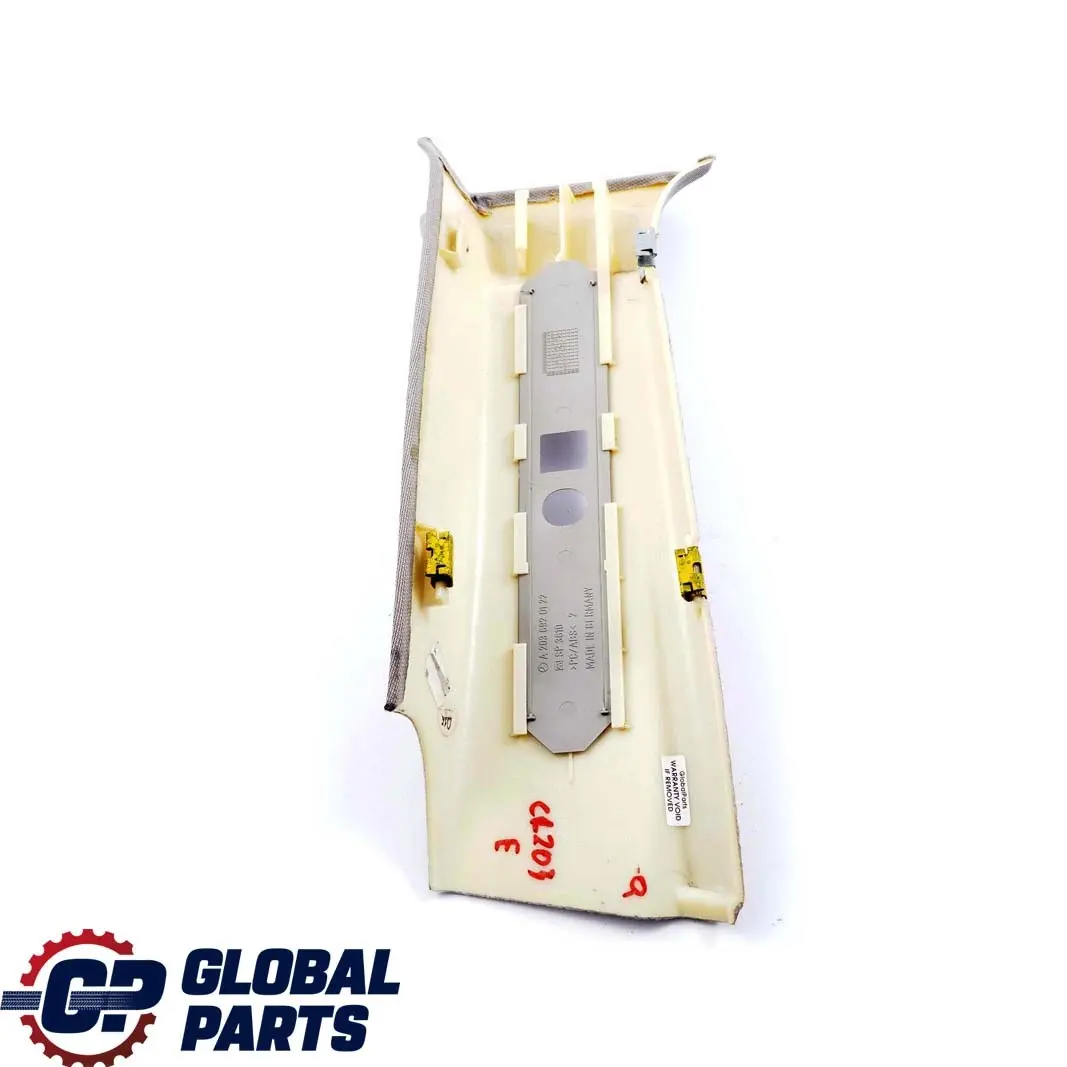 Mercedes-Benz CL203 Right O/S B-Pillar Column Trim Panel Quartz A2036904425