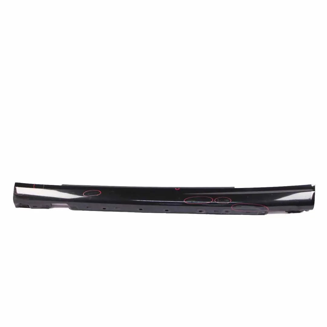 Mercedes CL203 Side Skirt Cover Sill Trim Panel Left N/S Obsidian Black - 197