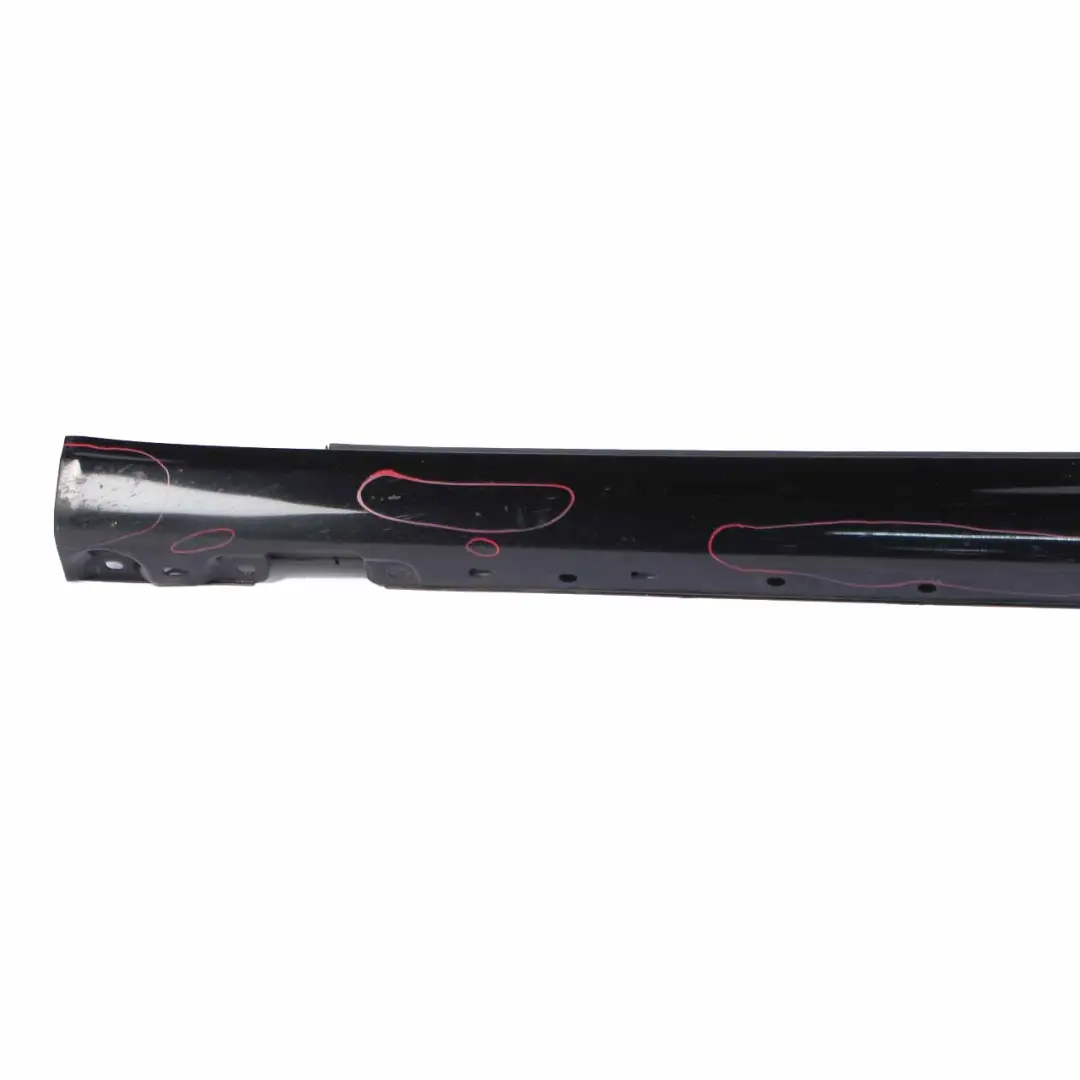 Mercedes CL203 Side Skirt Cover Sill Trim Panel Left N/S Schwarz Black - 040