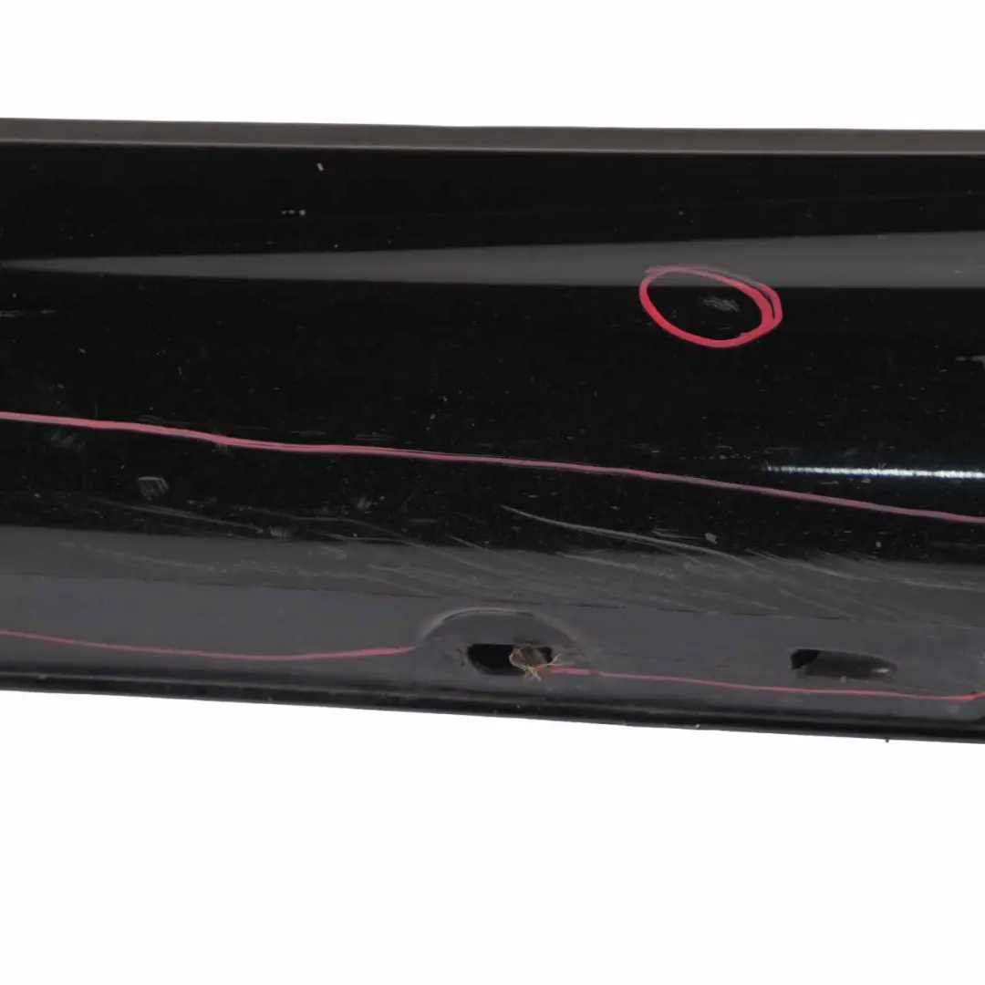 Mercedes CL203 Side Skirt Cover Sill Trim Panel Left N/S Schwarz Black - 040