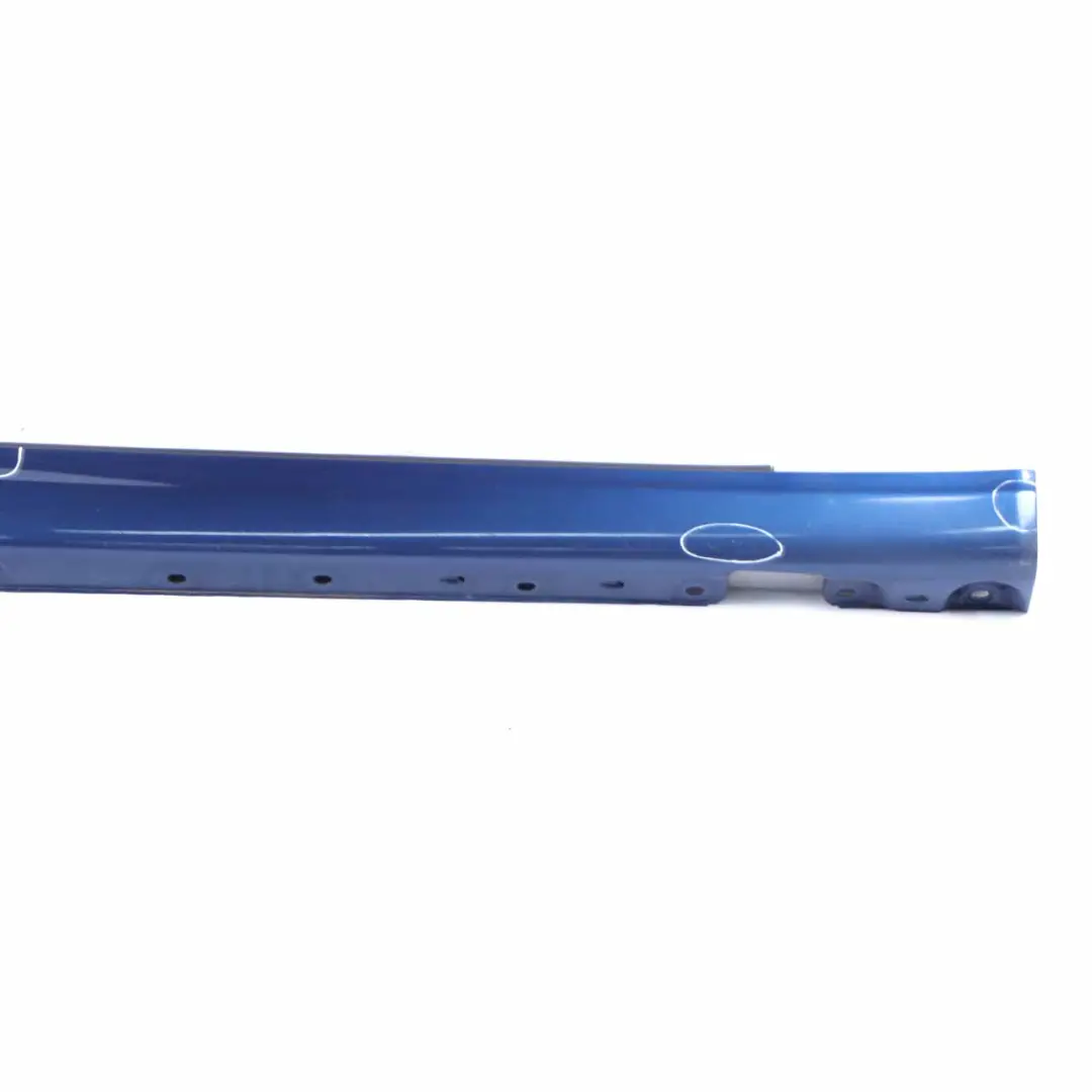 Mercedes CL203 Side Skirt Cover Sill Trim Panel Right O/S Jaspis Blue - 345