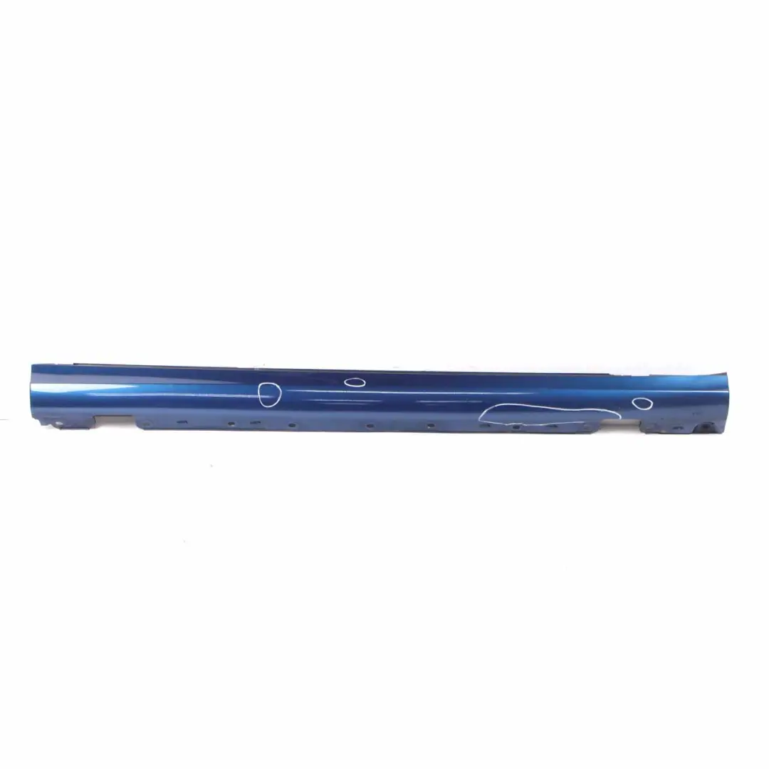 Mercedes W203 Door Sill Side Cover Skirt Right O/S Jaspis Blue Metallic - 345