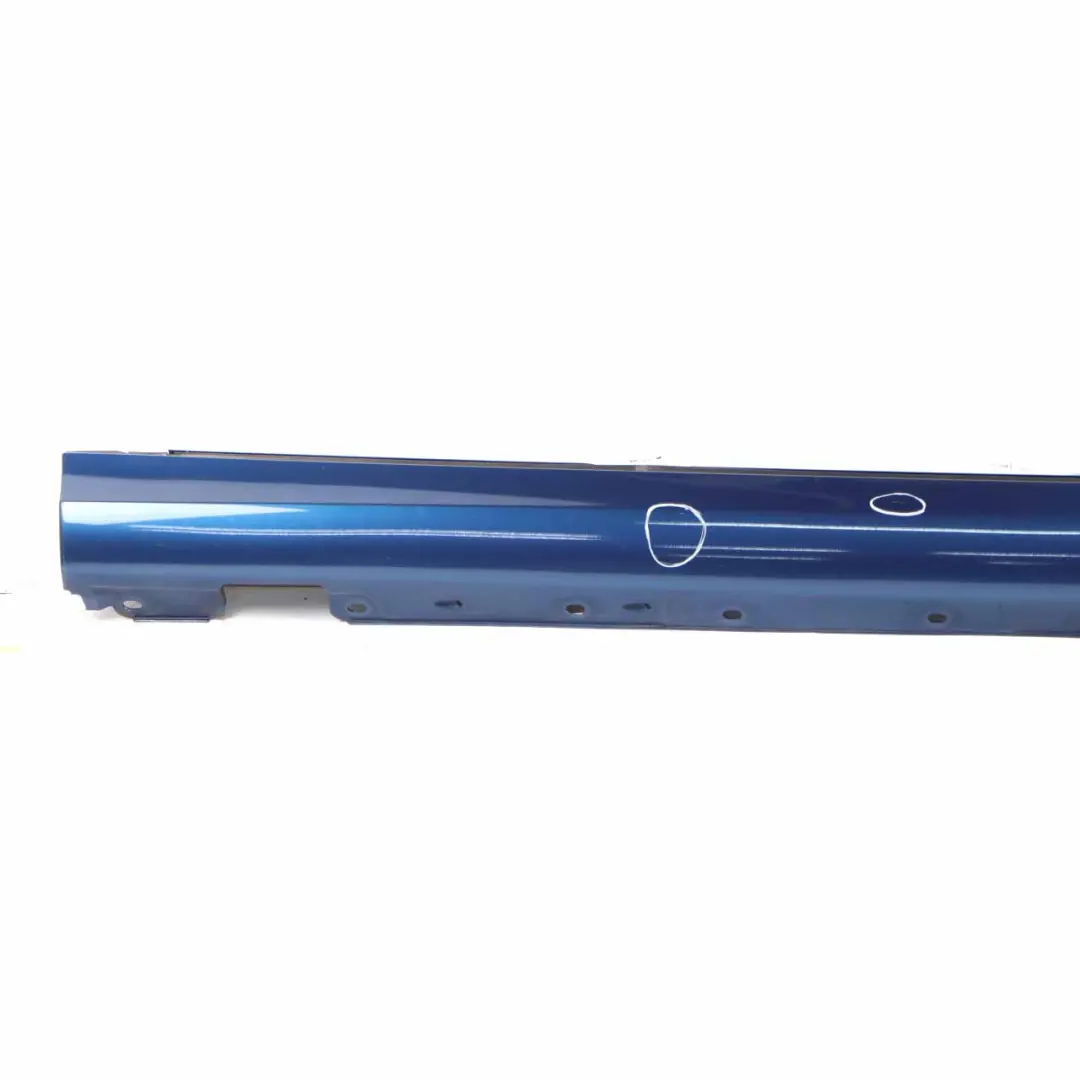 Mercedes W203 Door Sill Side Cover Skirt Right O/S Jaspis Blue Metallic - 345