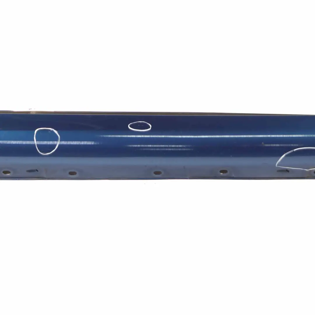 Mercedes W203 Door Sill Side Cover Skirt Right O/S Jaspis Blue Metallic - 345